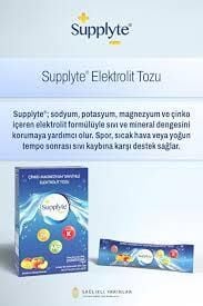 Supplyte Çinko Magnezyum Takviyeli Elektrolit Saşe Şeftali Mango Aromalı 8'li