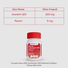 Imuneks Farma Coenzyme Q10 200 mg 30 Kapsül