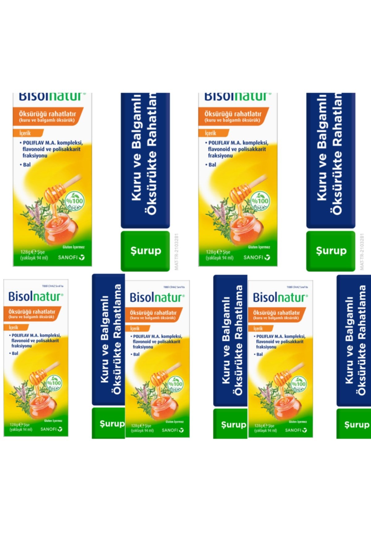 Bisolnatur Bitkisel Şurup 128 gr 5 Kutu