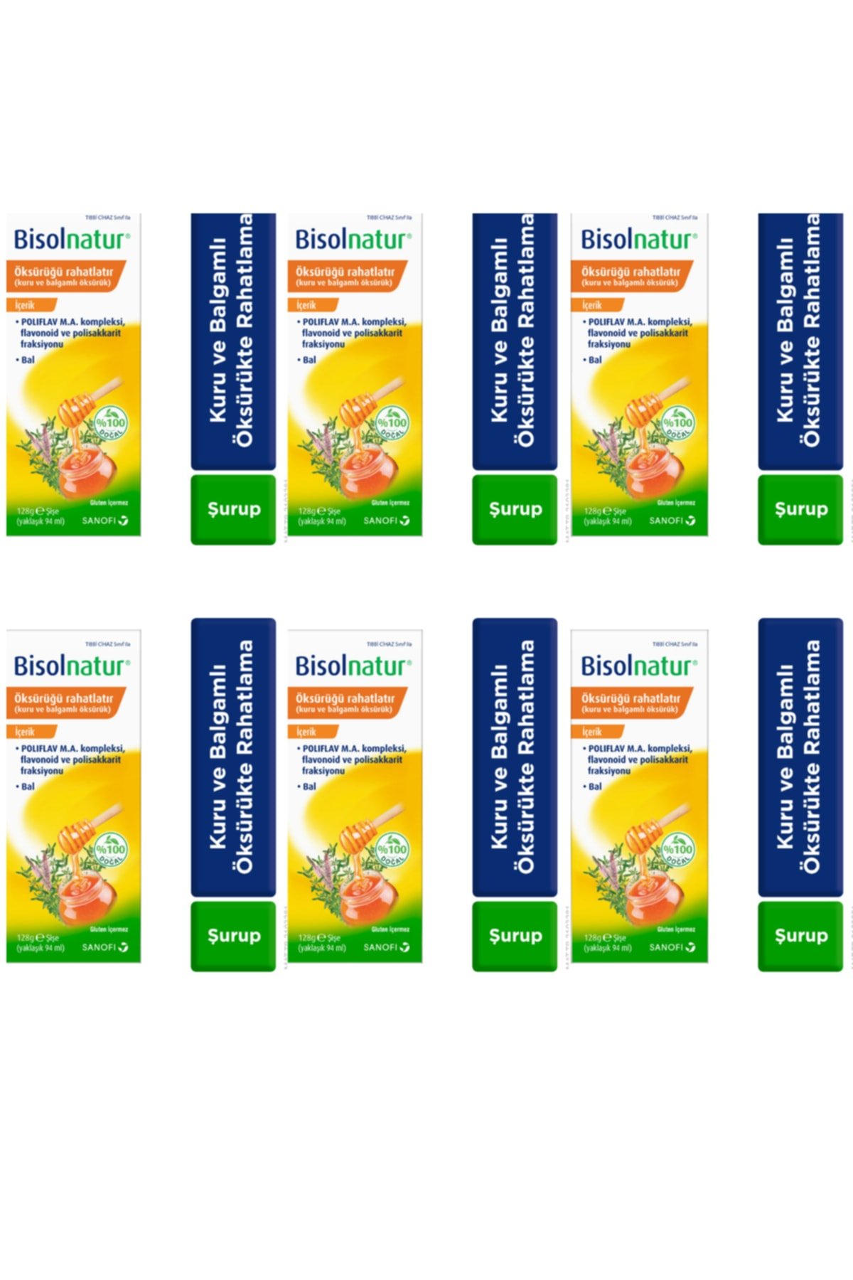 Bisolnatur Bitkisel Şurup 128 gr 6 Kutu