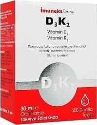 Imuneks Farma D3K2 Damla 30 ml