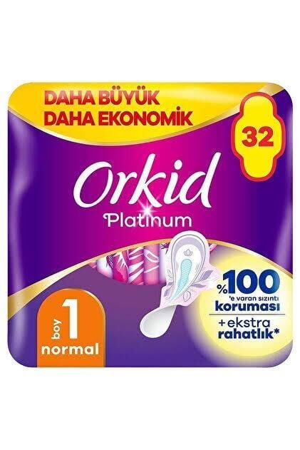 Orkid Platinum Normal Hijyenik Ped 32'li