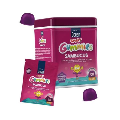Ocean Smart Gummies Sambucus 64 Adet