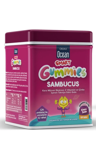 Ocean Smart Gummies Sambucus 64 Adet