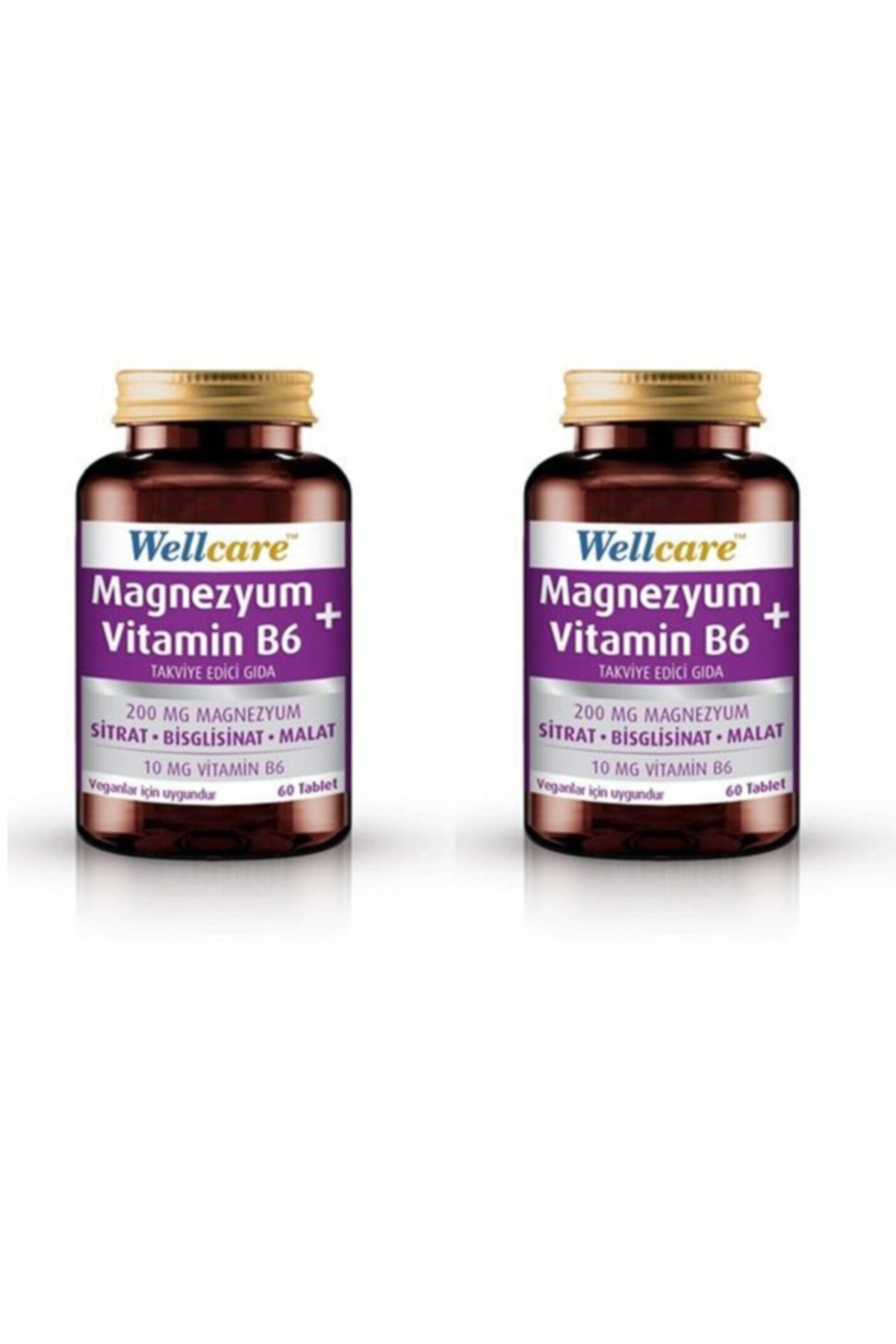Wellcare Magnezyum + Vitamin B6 60 Tablet 2 Kutu
