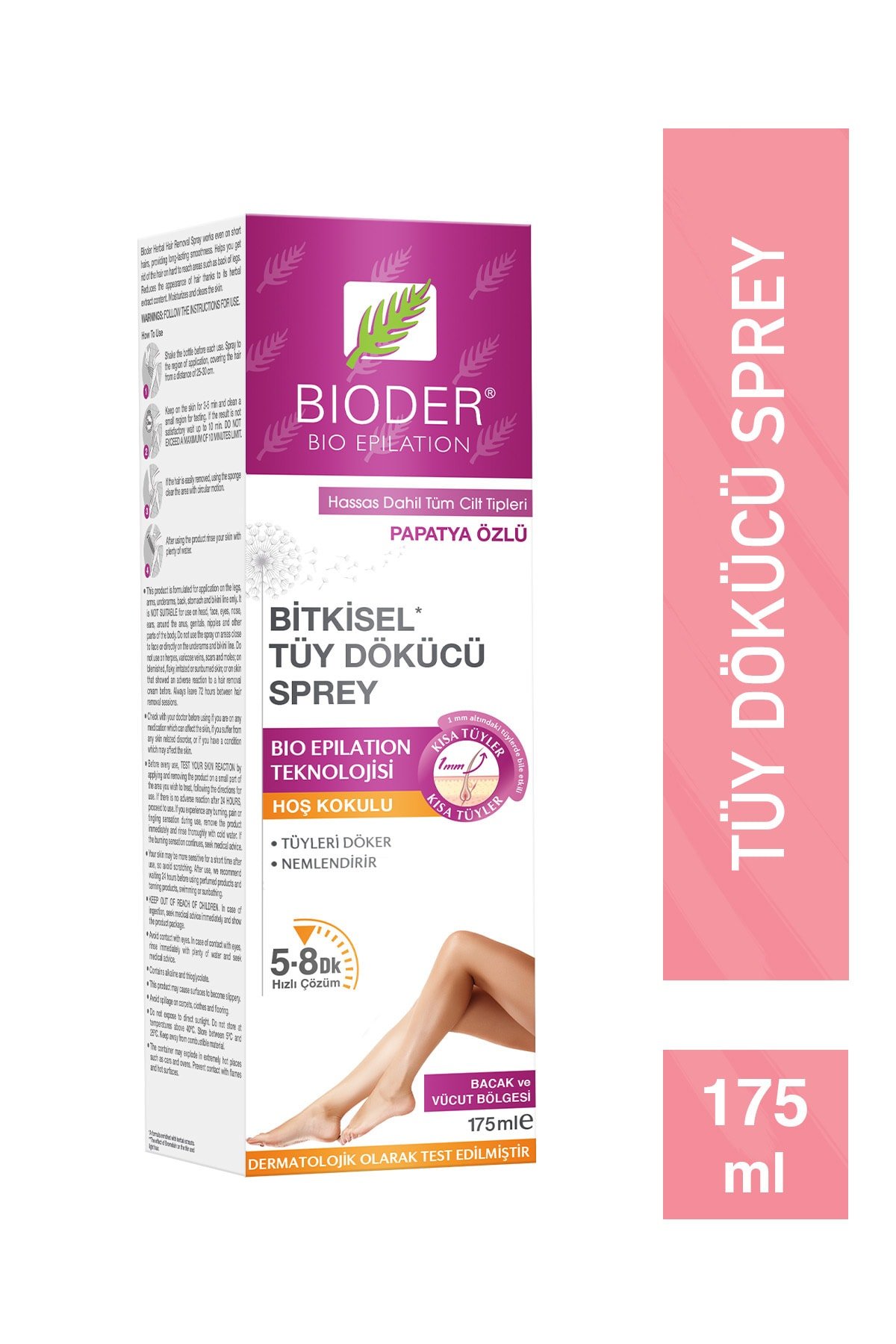 Bioder Tüy Dökücü Sprey Kadın 175 Ml