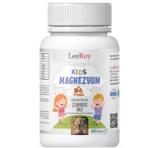 Leeroy Kids Magnezyum Sitrat 60 Tablet