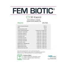 Suda Vitamin Probiotic Fem Biotic 30 Veggie Kapsül