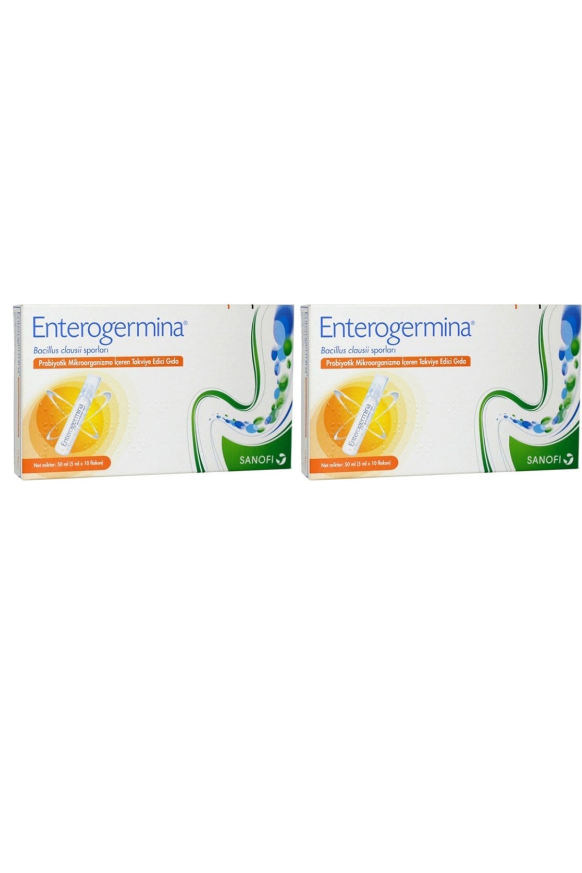Enterogermina Yetişkin 5 Ml × 10 Flakon 2 Kutu