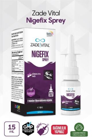 Zade Vital Nigefix Nazal Sprey 15 ml