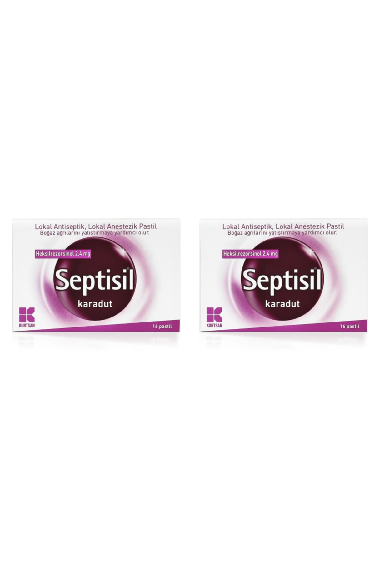 Kurtsan Septisil Karadut 16 Pastil 2 Kutu