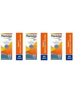 Pharmaton 50 Plus 60 Kapsül 3 Kutu