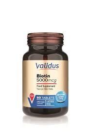 Validus Biotin 5000 mcg 60 Tablet