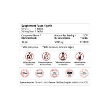 Validus Biotin 5000 mcg 60 Tablet