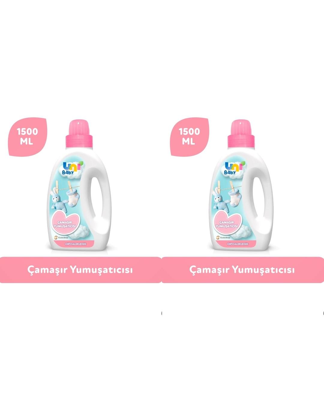 Uni Baby Hassas Ciltler için Çamaşır Yumuşatıcısı 1500 ml 2 Kutu