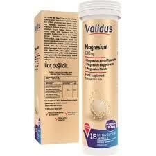 Validus Magnezyum Complex Bisglycinate Taurat Malat 15 Efervesan Tablet