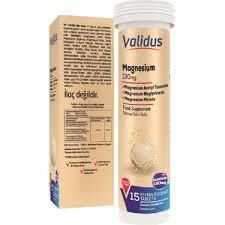 Validus Magnezyum Complex Bisglycinate Taurat Malat 15 Efervesan Tablet