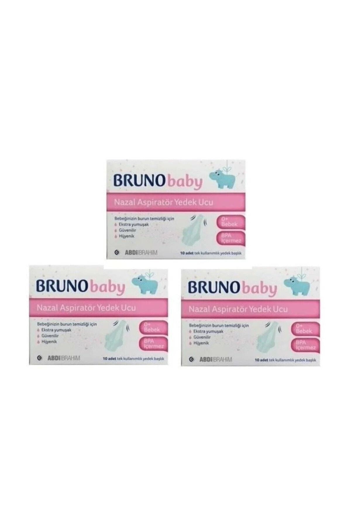 Bruno Baby Nazal Aspiratör Yedek Ucu 10'lu 3 Kutu