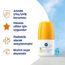 Nivea Sun Bebekler İçin Hassas Koruma SPF50+ Güneş Koruyucu Roll-On 50 ml