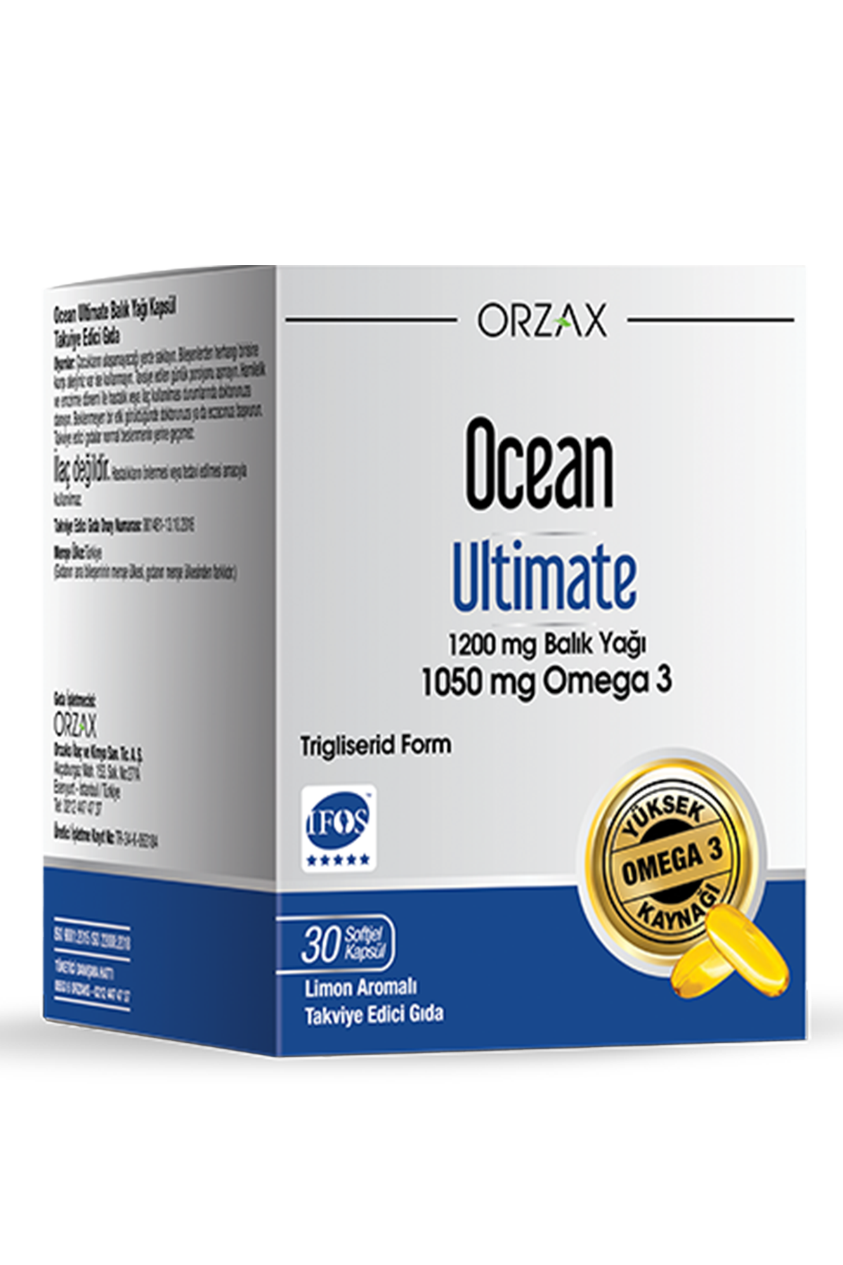 Ocean Ultimate 1200 Mg Balık Yağı 30 Kapsül