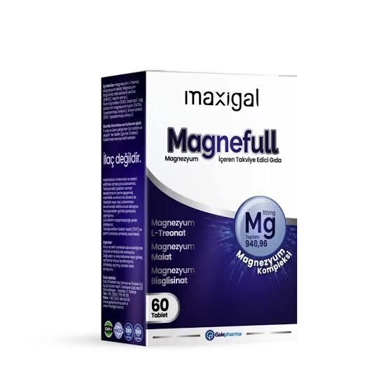 Maxigal Magnefull Magnezyum 60 Tablet