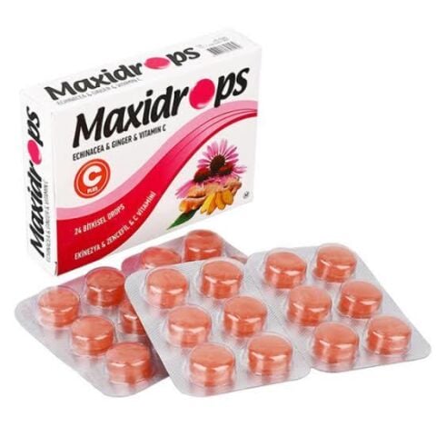 Maxidrops Pastil Ekinezya & Zencefil 24'lu¨