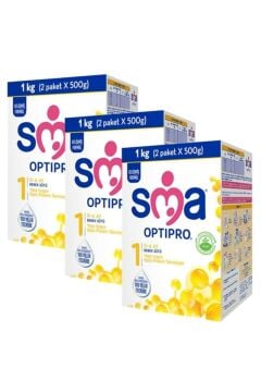 SMA 1 Optipro Probiyotik 0 - 6 Ay Bebek Sütü 1000 gr 3 Kutu