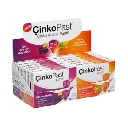 Çinkopast Portakal Pastil 6'lı + Nane Pastil 6'lı