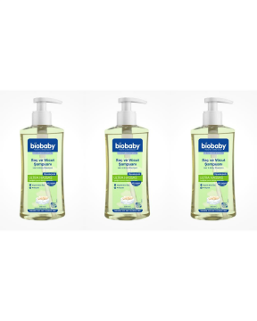 Biobaby Saç ve Vücut Şampuanı 500 ml 3 Kutu