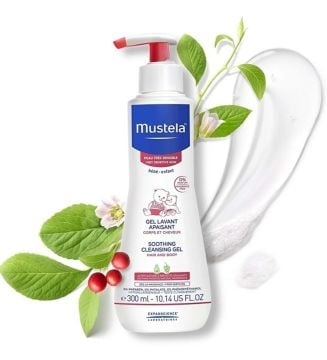 Mustela Soothing Cleansing Gel Hair and Body 300 ml - Hassas Ciltler için