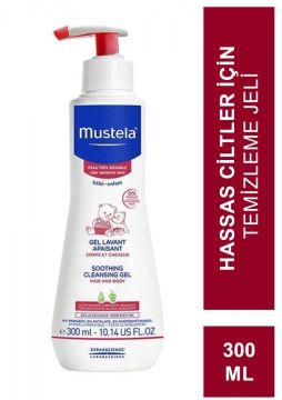 Mustela Soothing Cleansing Gel Hair and Body 300 ml - Hassas Ciltler için
