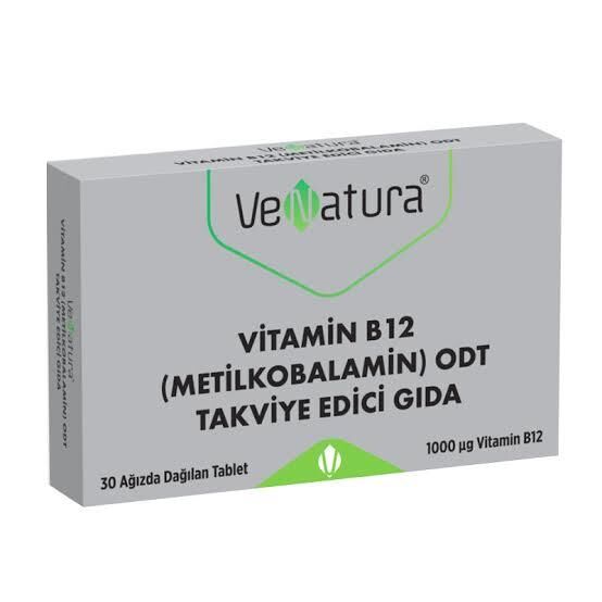 Venatura Metilkobalamin Odt Takviye Edici Gıda 30 Tablet