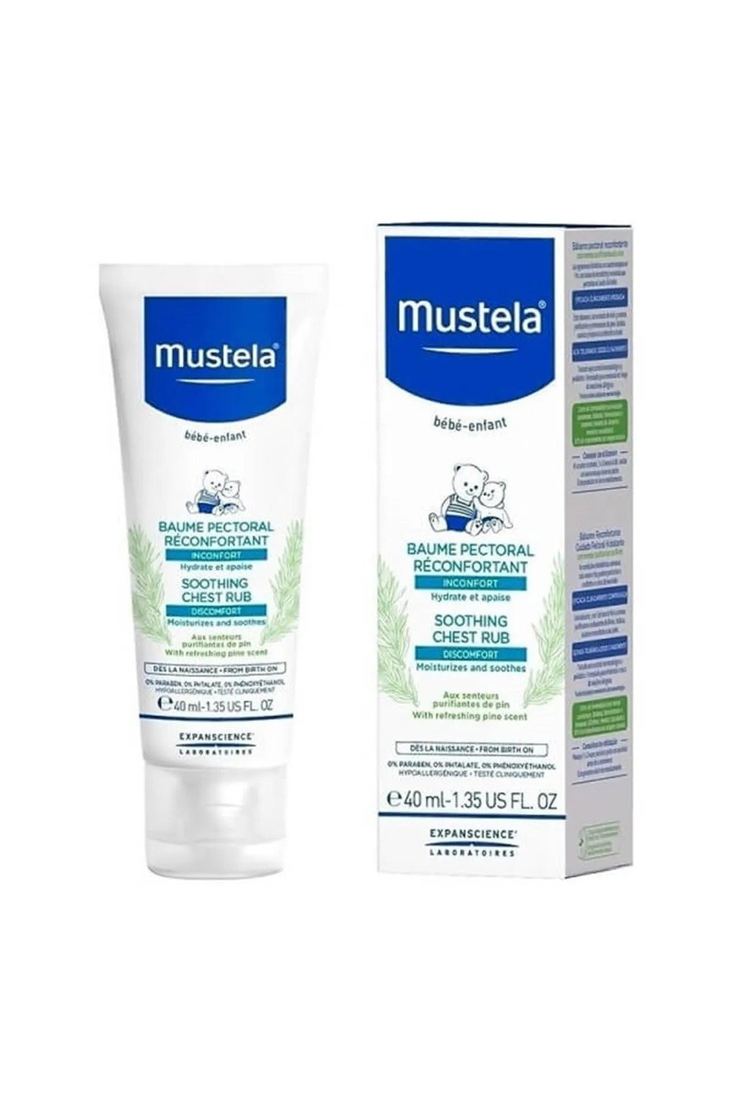 Mustela Soothing Comfort Chest Rub 40 ml - Rahatlatıcı Göğüs Balsamı