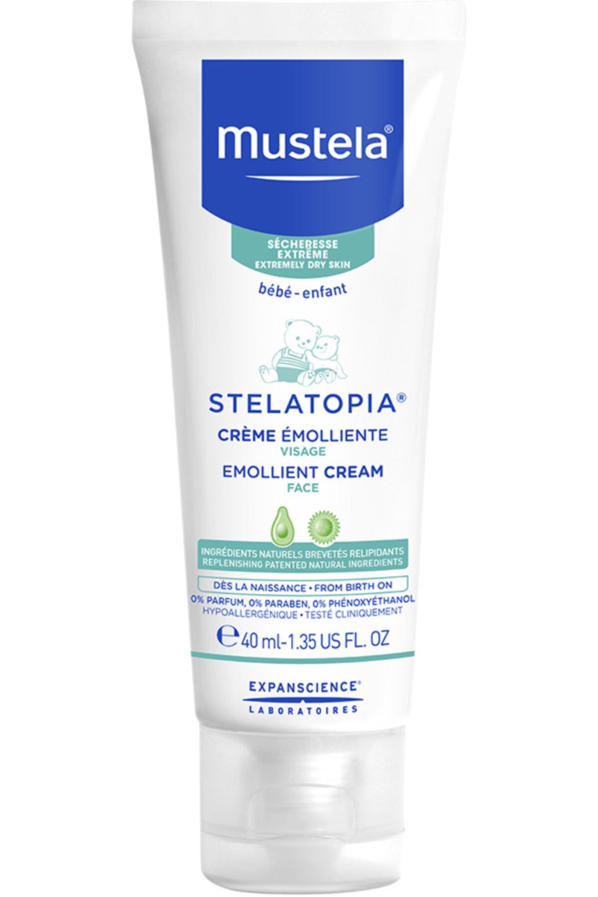 Mustela Stelatopia Emollient Face Cream 40 ml