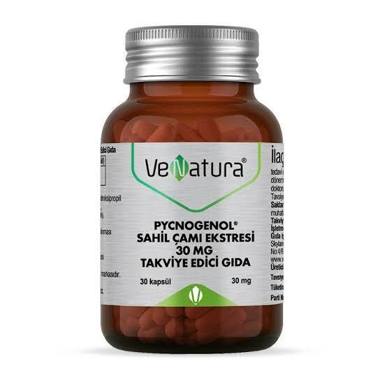 Venatura Pycnogenol Sahil Çamı Ekstresi 30 mg 30 Kapsül
