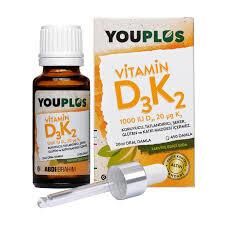 Youplus Vitamin D3 K2 Damla 20 ml