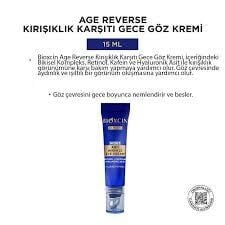Bioxcin Age Reverse Kırışıklık Karşıtı Gece Göz Kremi 15 ml