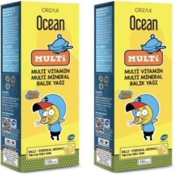 Ocean Multivitamin Multimineral Şurup Kral Şakir 150 ml 2 Kutu