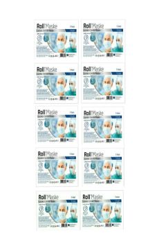 Roll 3 Katlı Cerrahi Maske Telli 50'li