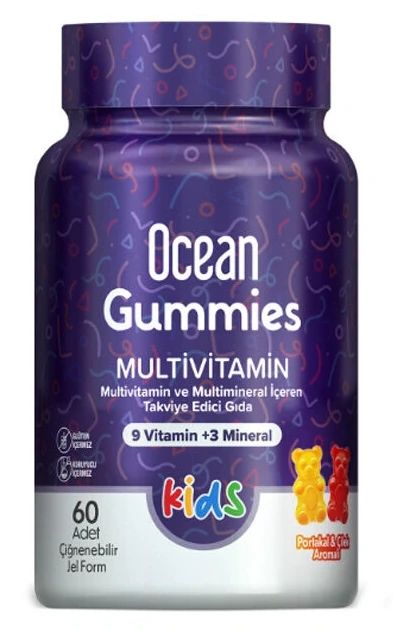 Ocean Gummies Çocuk Multivitamin Jel 60