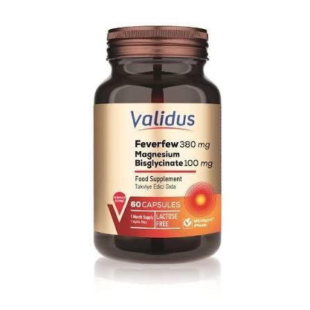 Validus Feverfew 380 mg 60 Kapsül