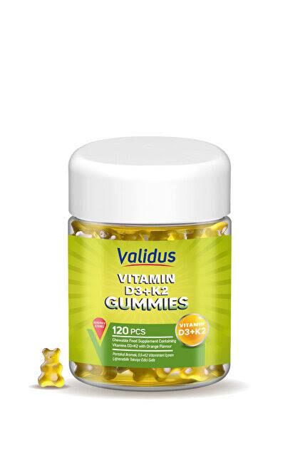 Validus Vitamin D3 1000 Iu K2 50 mcg 120 Gummies