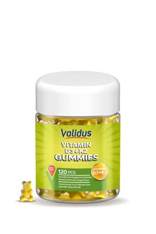Validus Vitamin D3 1000 Iu K2 50 mcg 120 Gummies