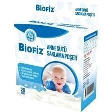 Biofiz Anne Sütü Saklama Poşeti 20'li
