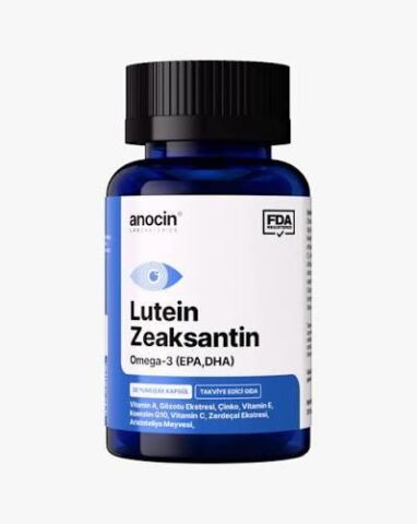 Anocin Lutein & Zeaksantin & Omega 3 & Vitamin A Complex 30 Kapsül