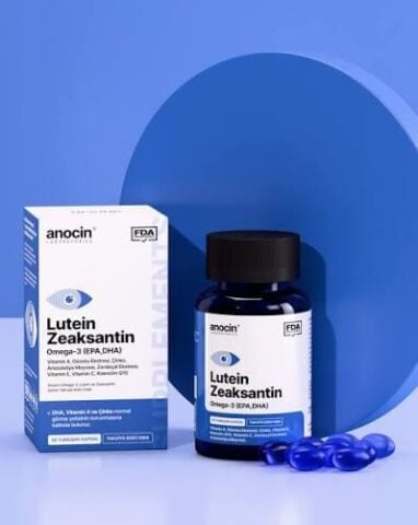 Anocin Lutein & Zeaksantin & Omega 3 & Vitamin A Complex 30 Kapsül