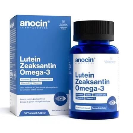 Anocin Lutein & Zeaksantin & Omega 3 & Vitamin A Complex 30 Kapsül