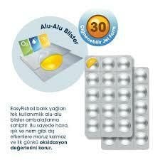 EasyFishoil Plus Balık Yağı Tutti Frutti Aromalı 30 Çiğnenebilir Jel