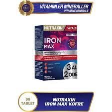 Nutraxin Iron Max 90 Tablet - 3 Al 2 Öde