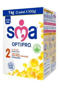 SMA 2 Optipro Probiyotik 62 Ay Bebek Sütü 1000 gr